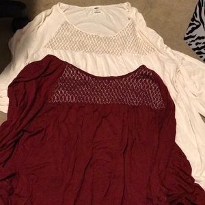 White & Red Old Navy Shirts